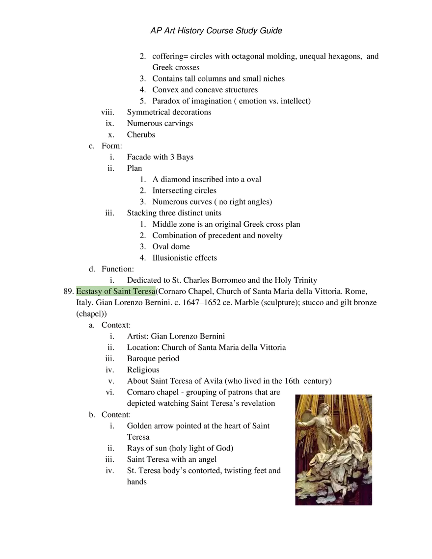 AP Art History Unit 3 Early Europe & Colonial Americas - Page 30