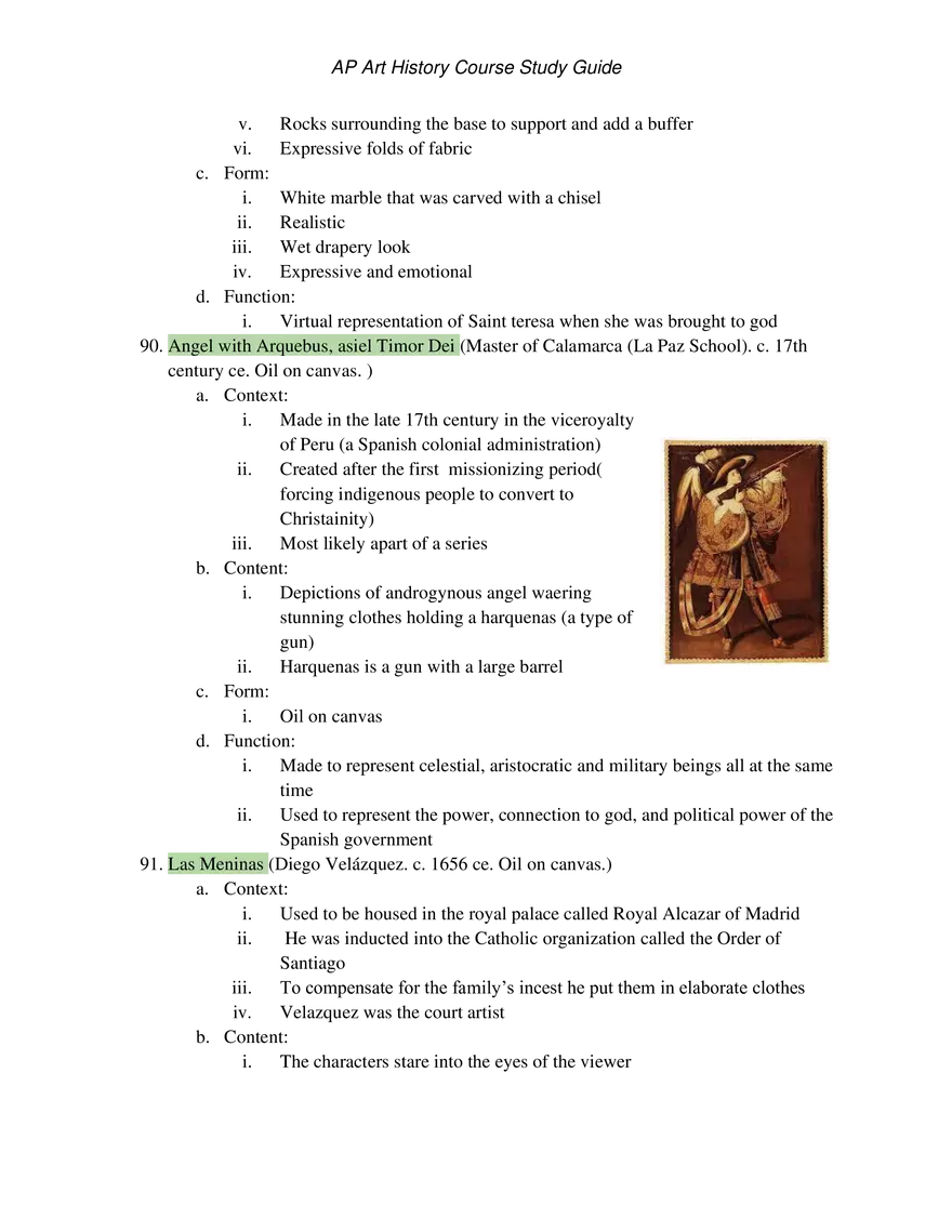 AP Art History Unit 3 Early Europe & Colonial Americas - Page 31