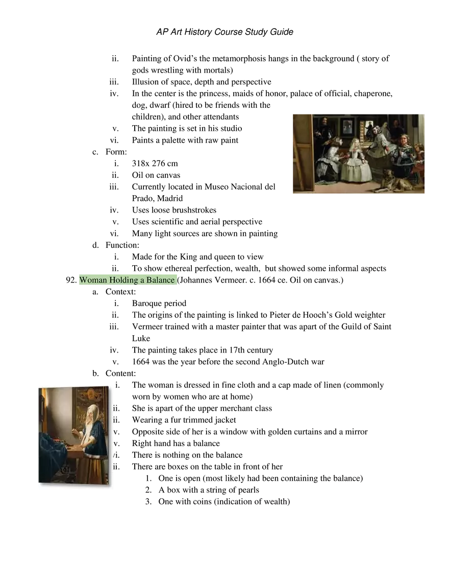 AP Art History Unit 3 Early Europe & Colonial Americas - Page 32