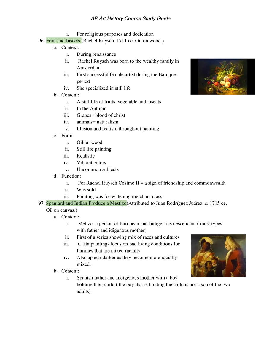 AP Art History Unit 3 Early Europe & Colonial Americas - Page 37