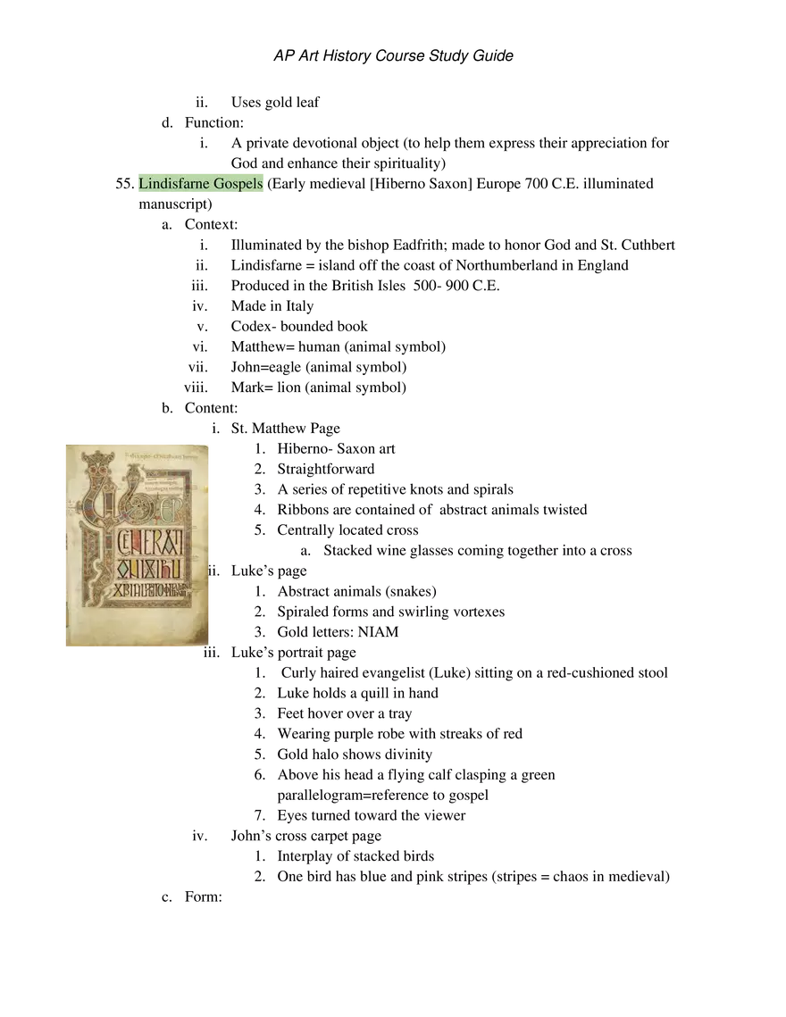AP Art History Unit 3 Early Europe & Colonial Americas - Page 40