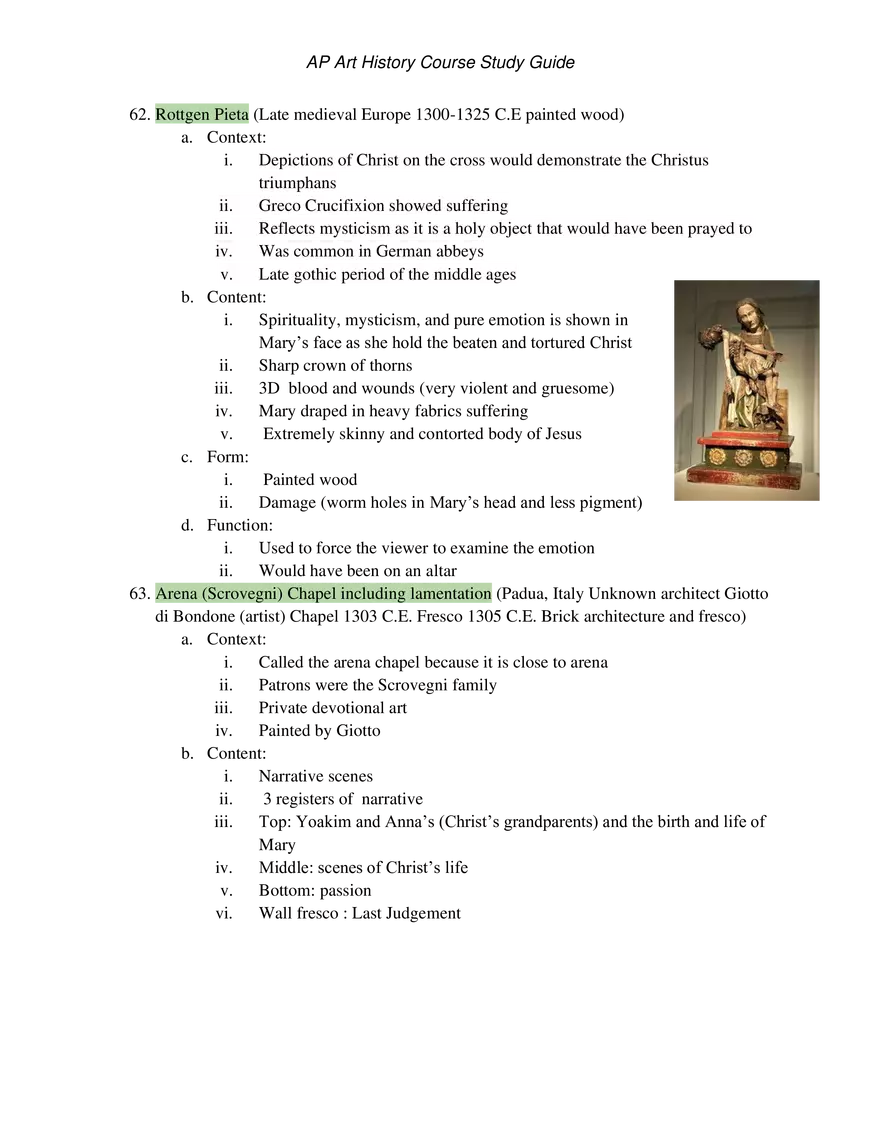 AP Art History Unit 3 Early Europe & Colonial Americas - Page 6