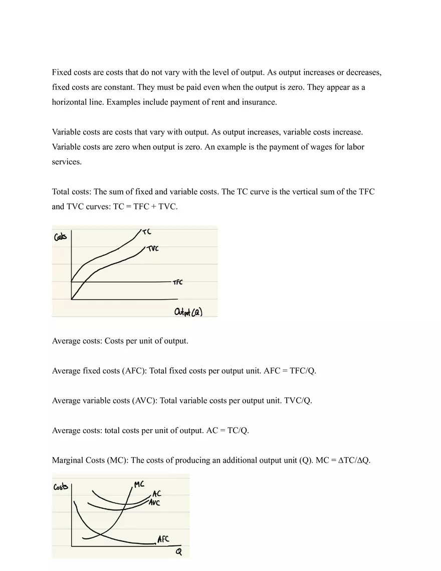 Microeconomics Notes Production and Costs - Page 4