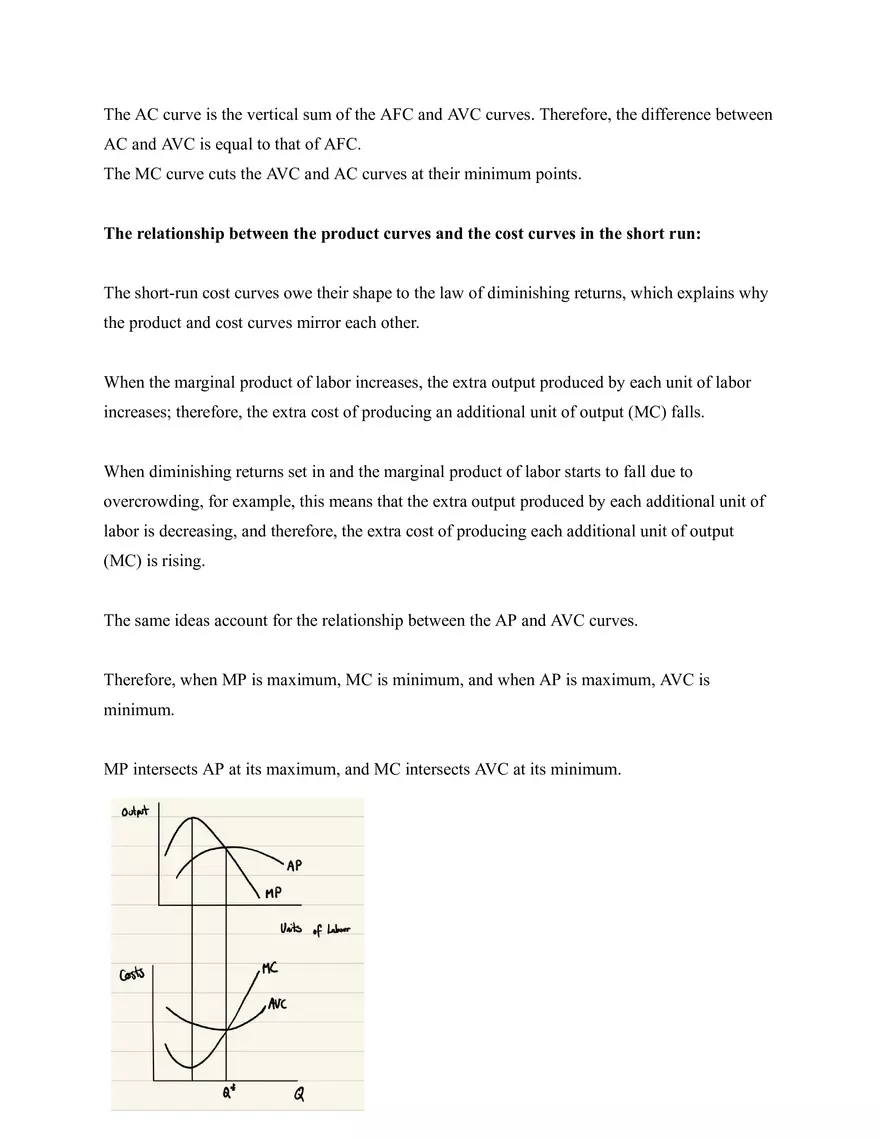 Microeconomics Notes Production and Costs - Page 5