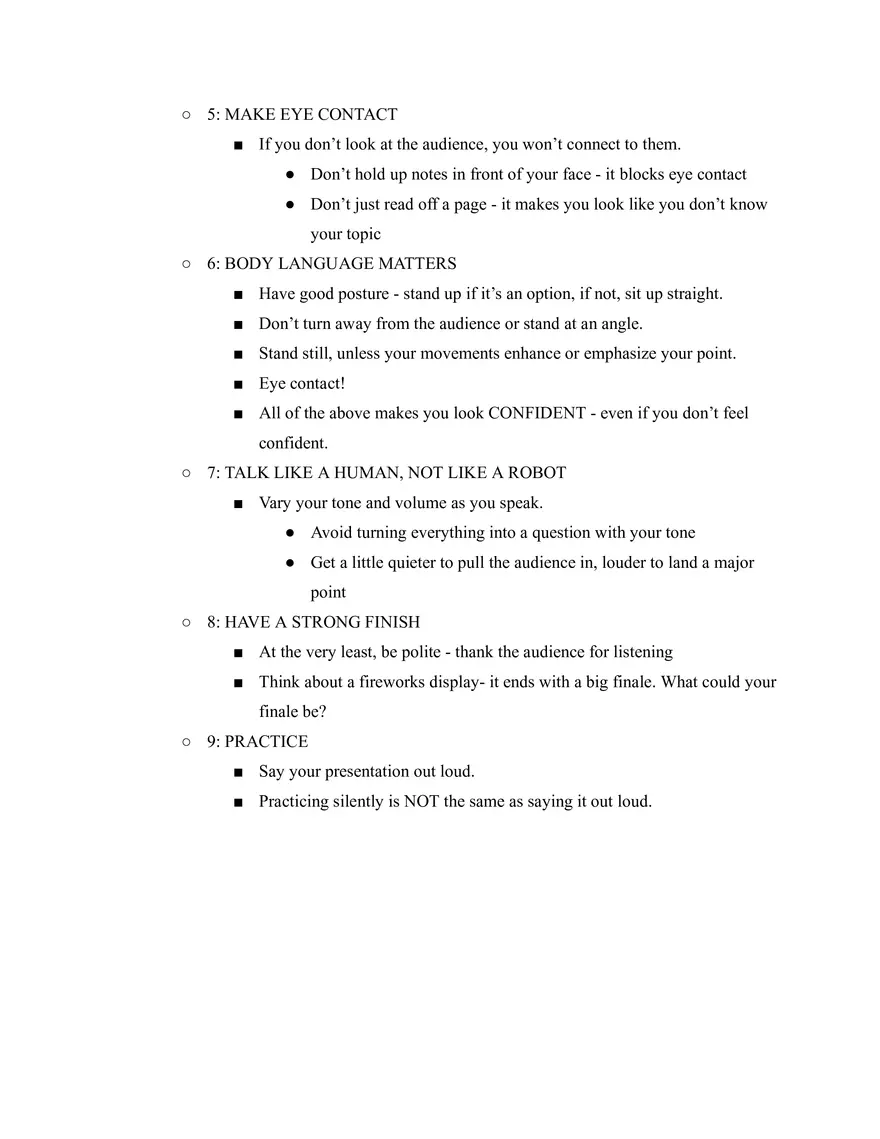 Public Speaking Skills - Page 2