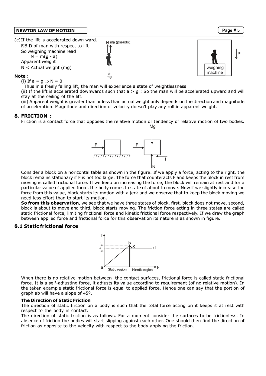 Newton Law of Motion Notes - Page 8