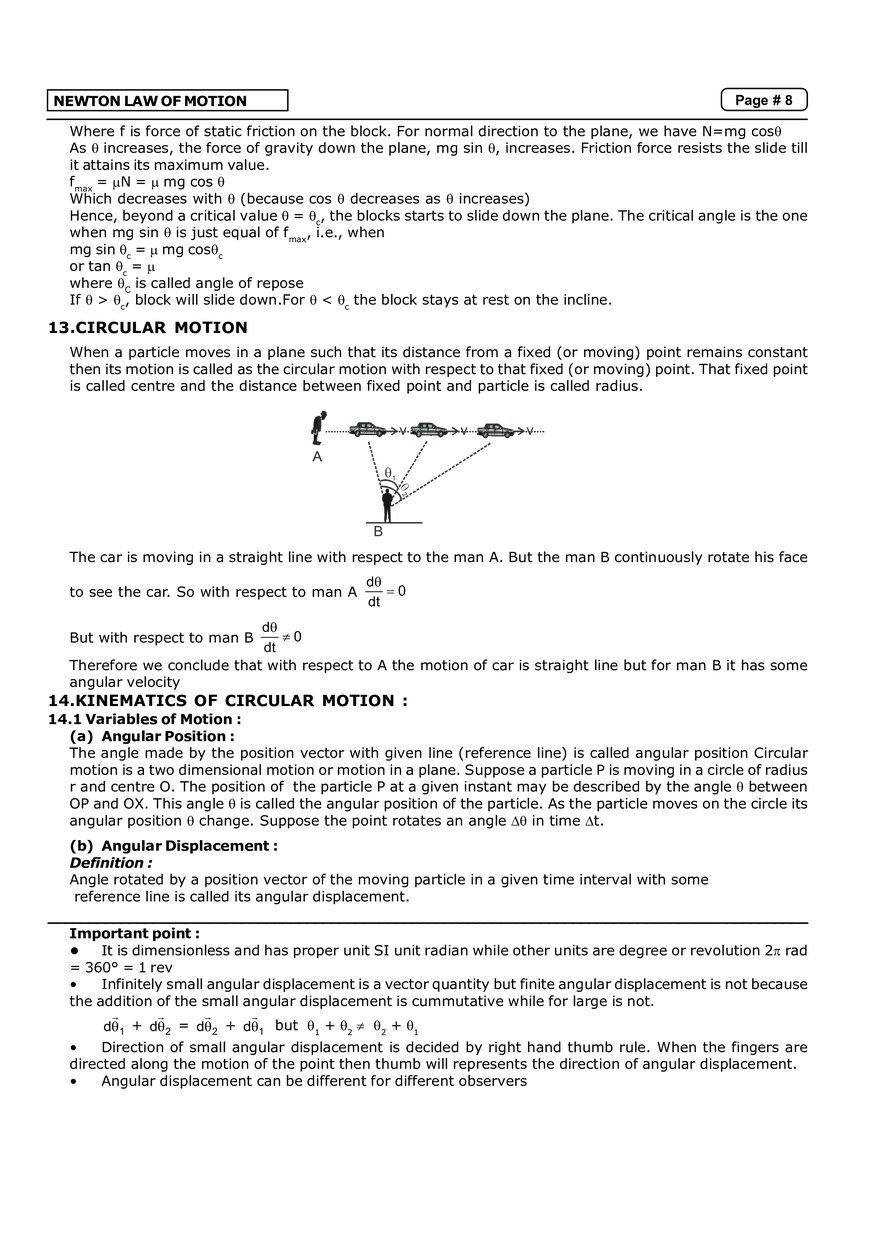 Newton Law of Motion Notes - Page 11