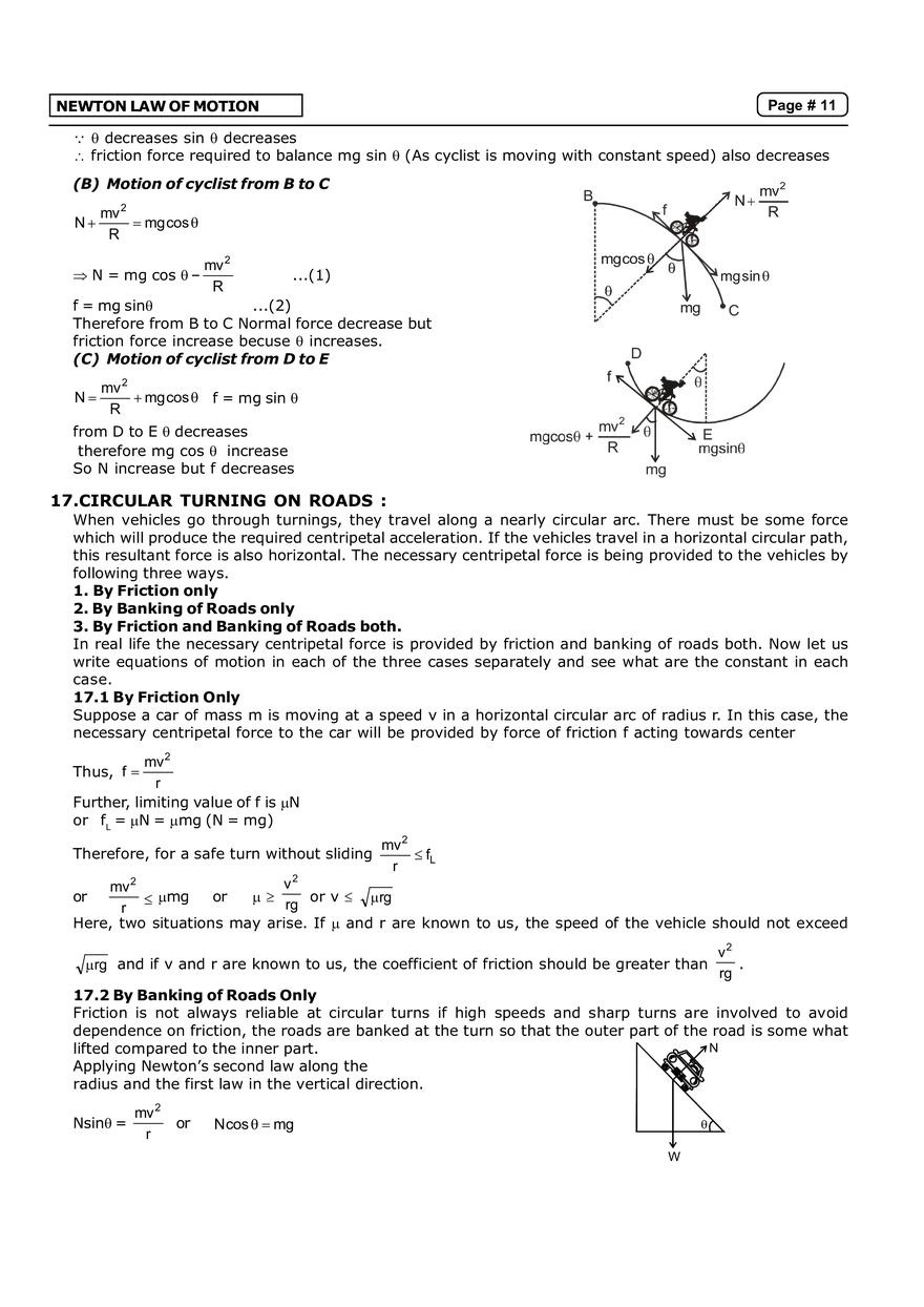 Newton Law of Motion Notes - Page 3