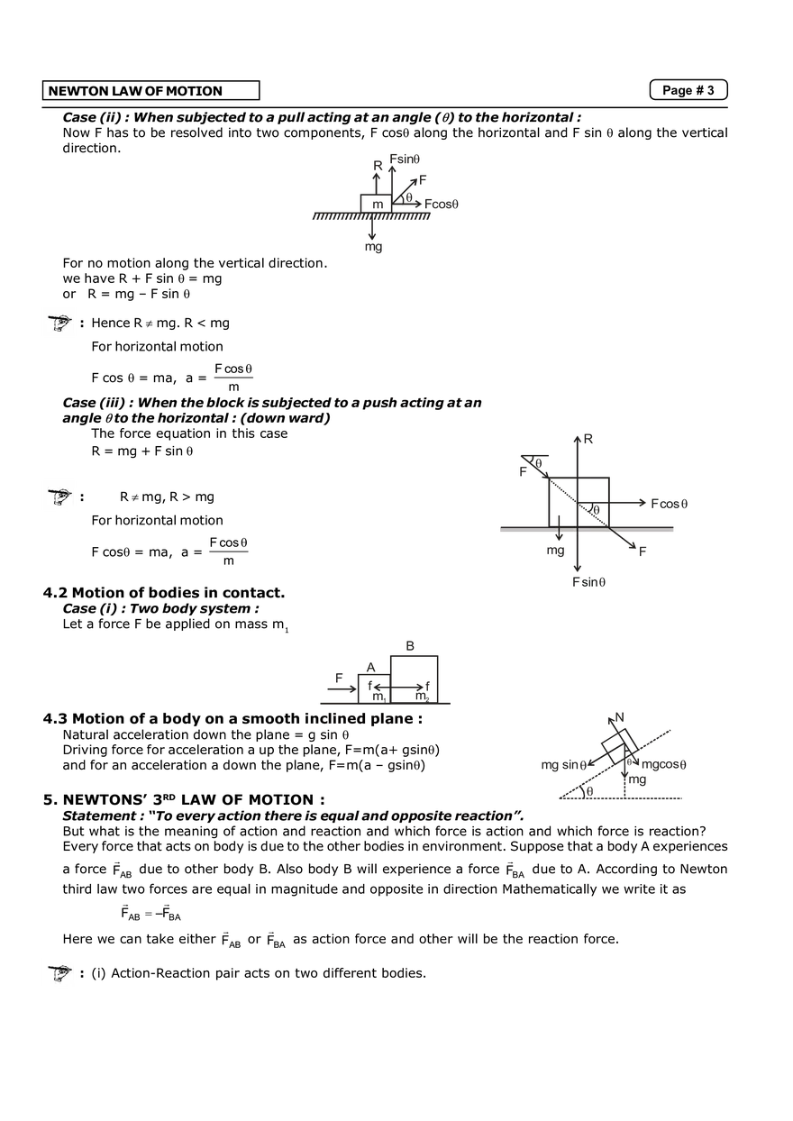 Newton Law of Motion Notes - Page 6