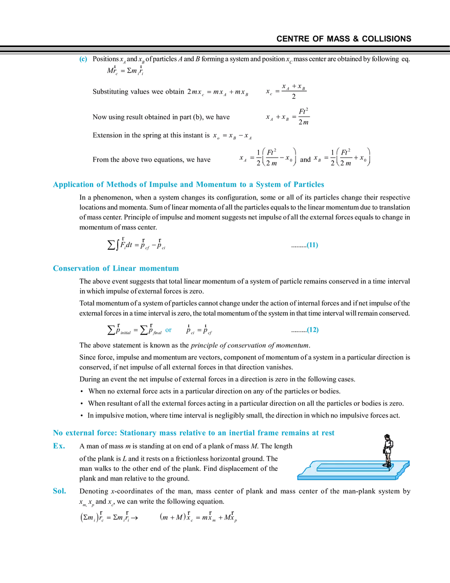 Centre of Mass & Collisions System of Practicles - Page 8
