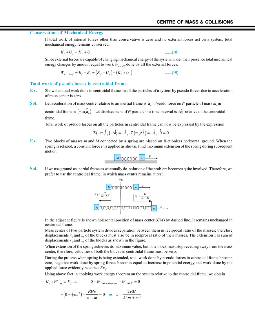 Centre of Mass & Collisions System of Practicles - Page 12
