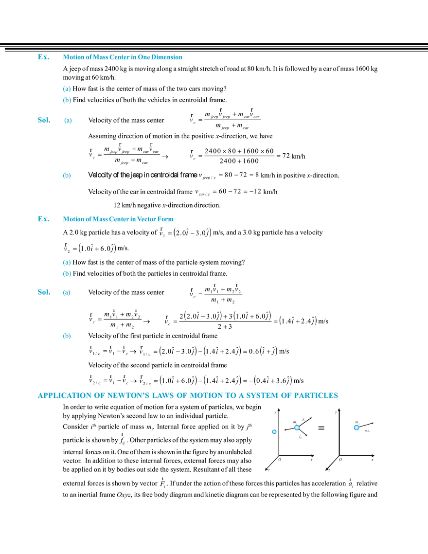 Centre of Mass & Collisions System of Practicles - Page 5