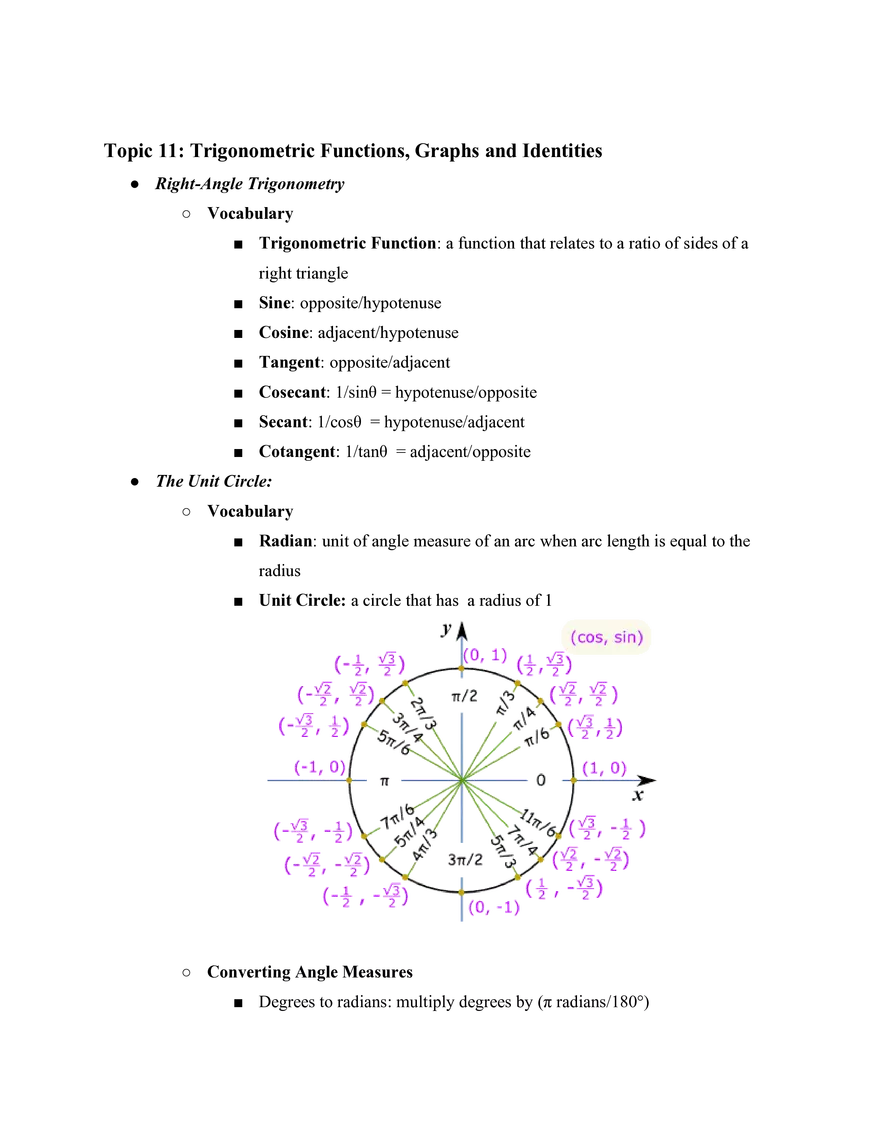 General Algebra (Summary of Algebra 1 & 2) Study Guide - Page 33