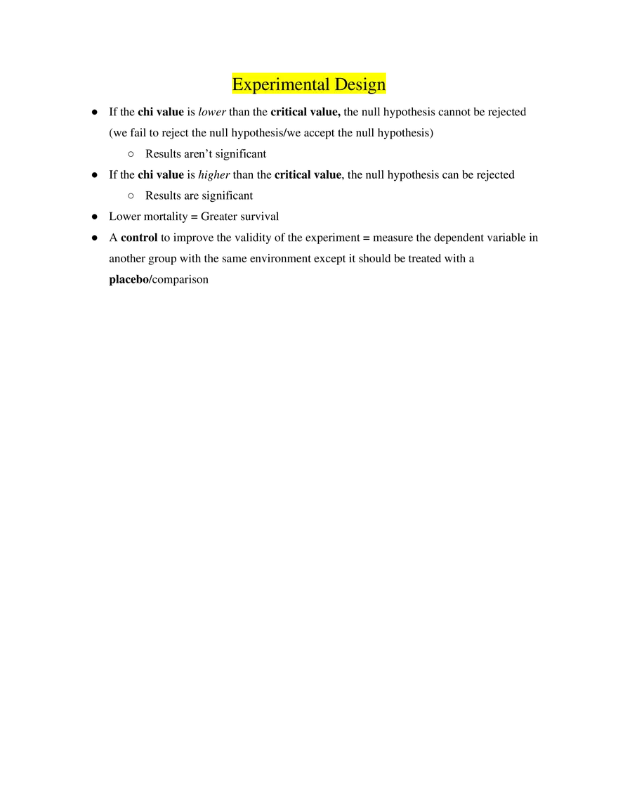 AP Biology Experimental Design - Page 1
