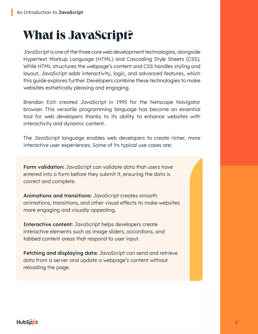 An Introduction to JavaScript - Page 2