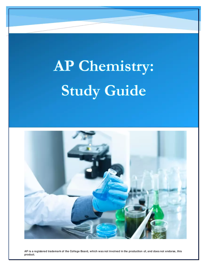 AP Chemistry: Study Guide - Page 1
