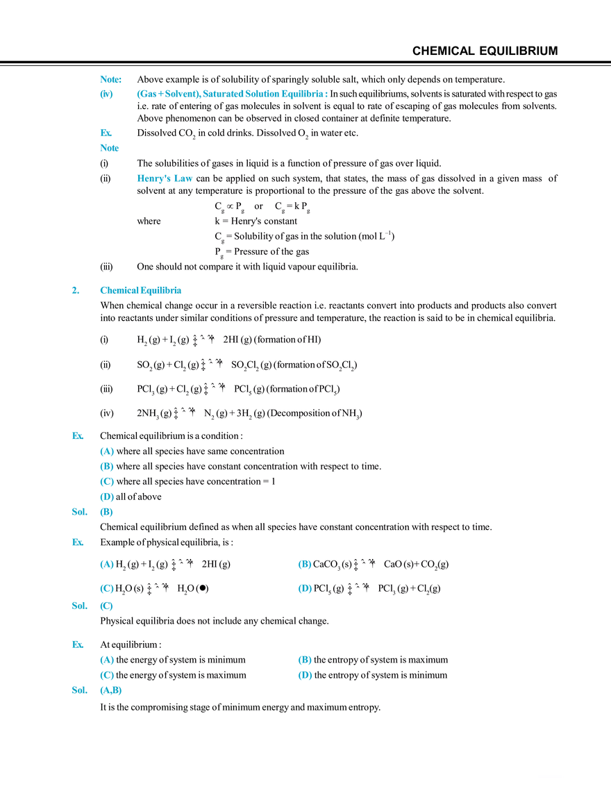 Chemical Equilibrium - Page 29