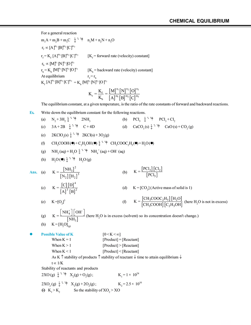 Chemical Equilibrium - Page 31