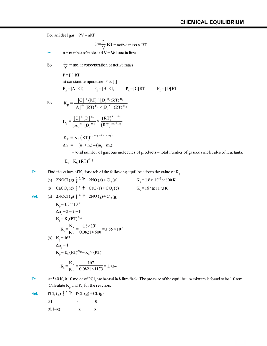 Chemical Equilibrium - Page 33