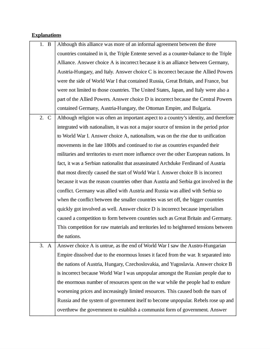 AP European History Unit 8 Quiz - Page 11