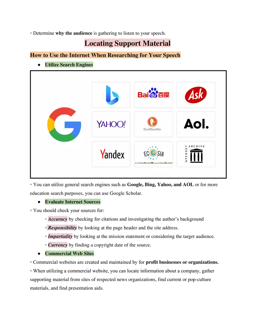 Fundamentals of Speech Study Guide - Page 13