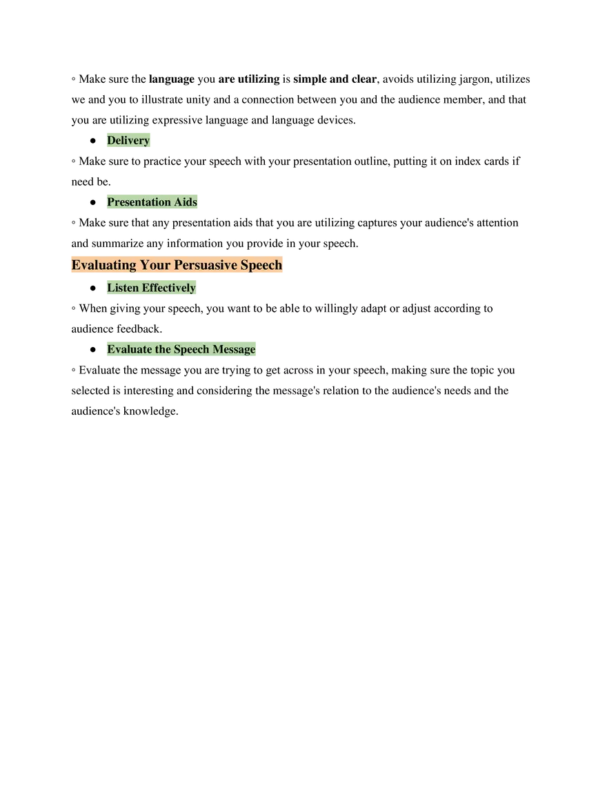 Fundamentals of Speech Study Guide - Page 16