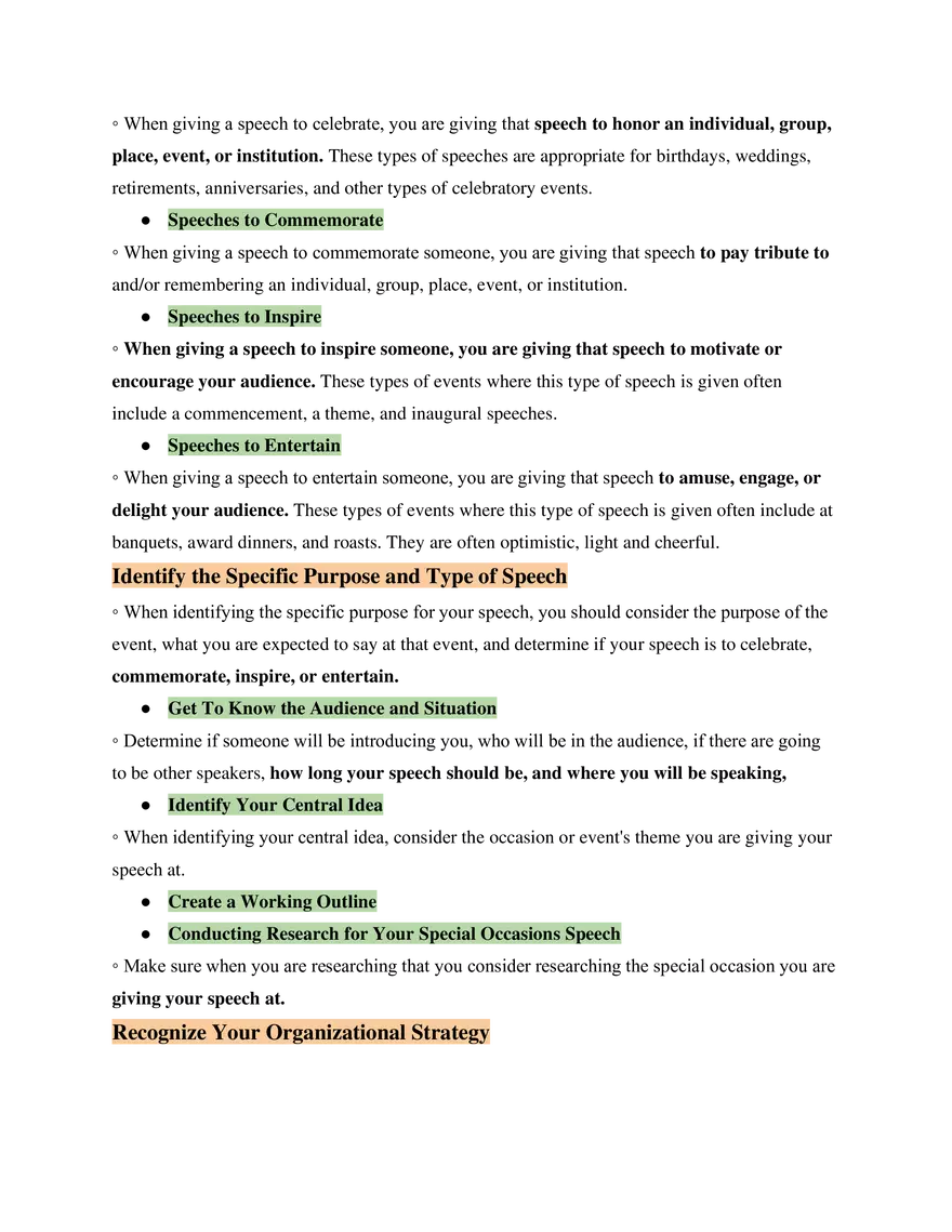 Fundamentals of Speech Study Guide - Page 18