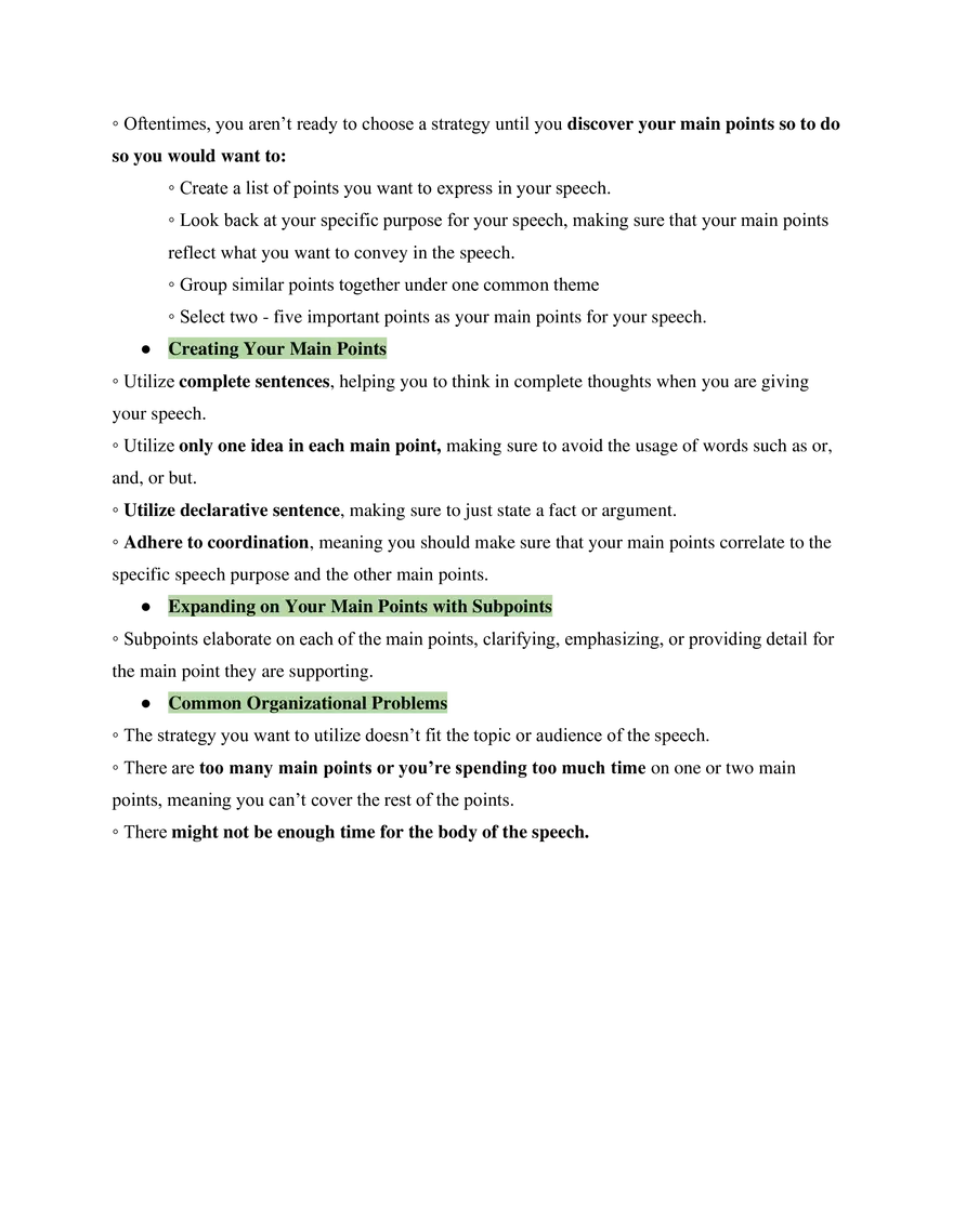 Fundamentals of Speech Study Guide - Page 4