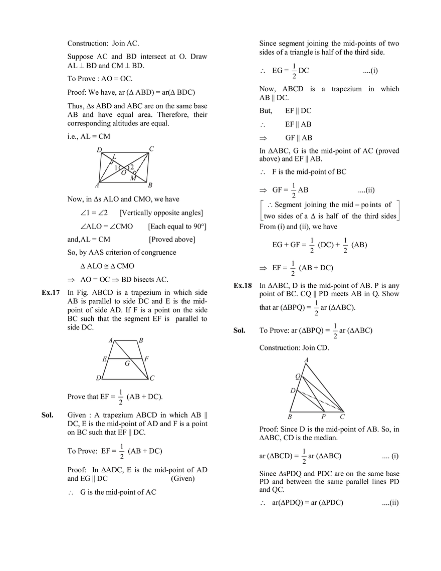 Area of Parallelogram and Triangles - Page 13
