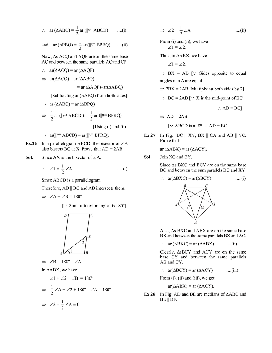 Area of Parallelogram and Triangles - Page 4