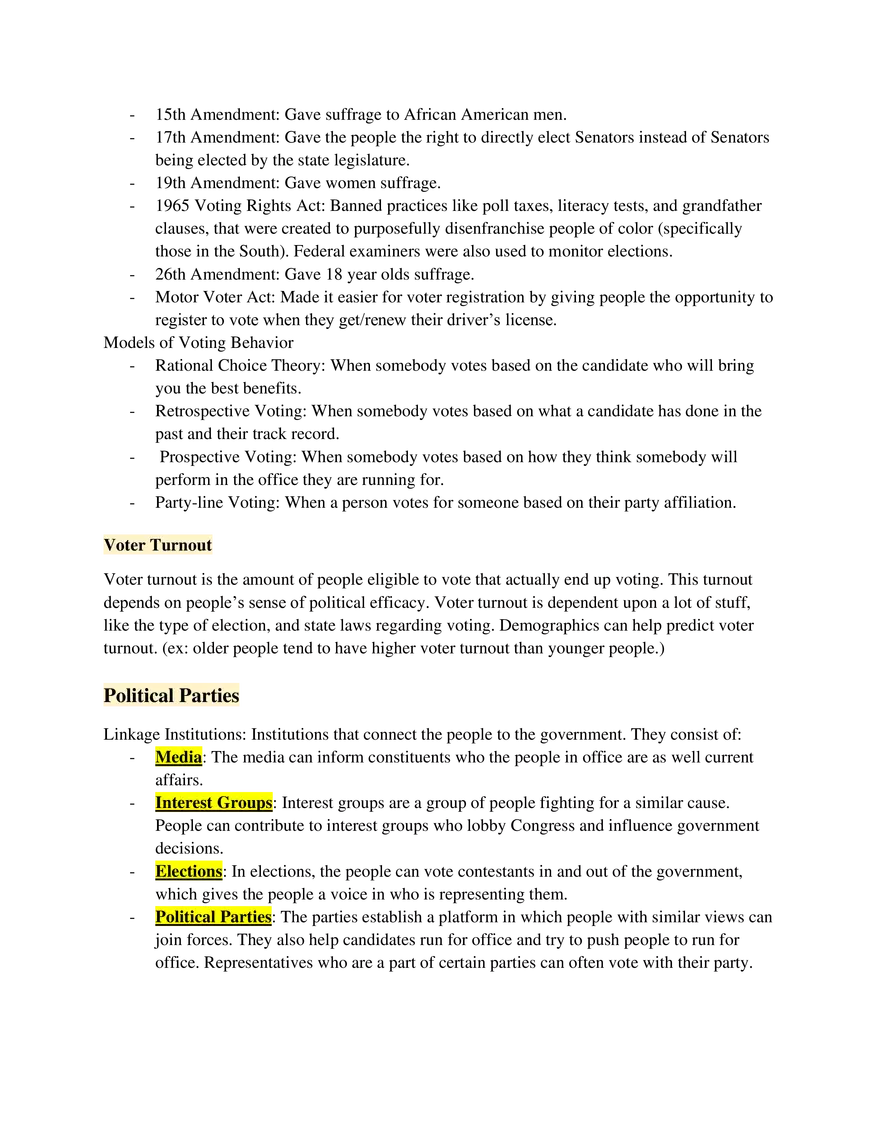 AP US Government Study Guide Unit 4 - Page 16