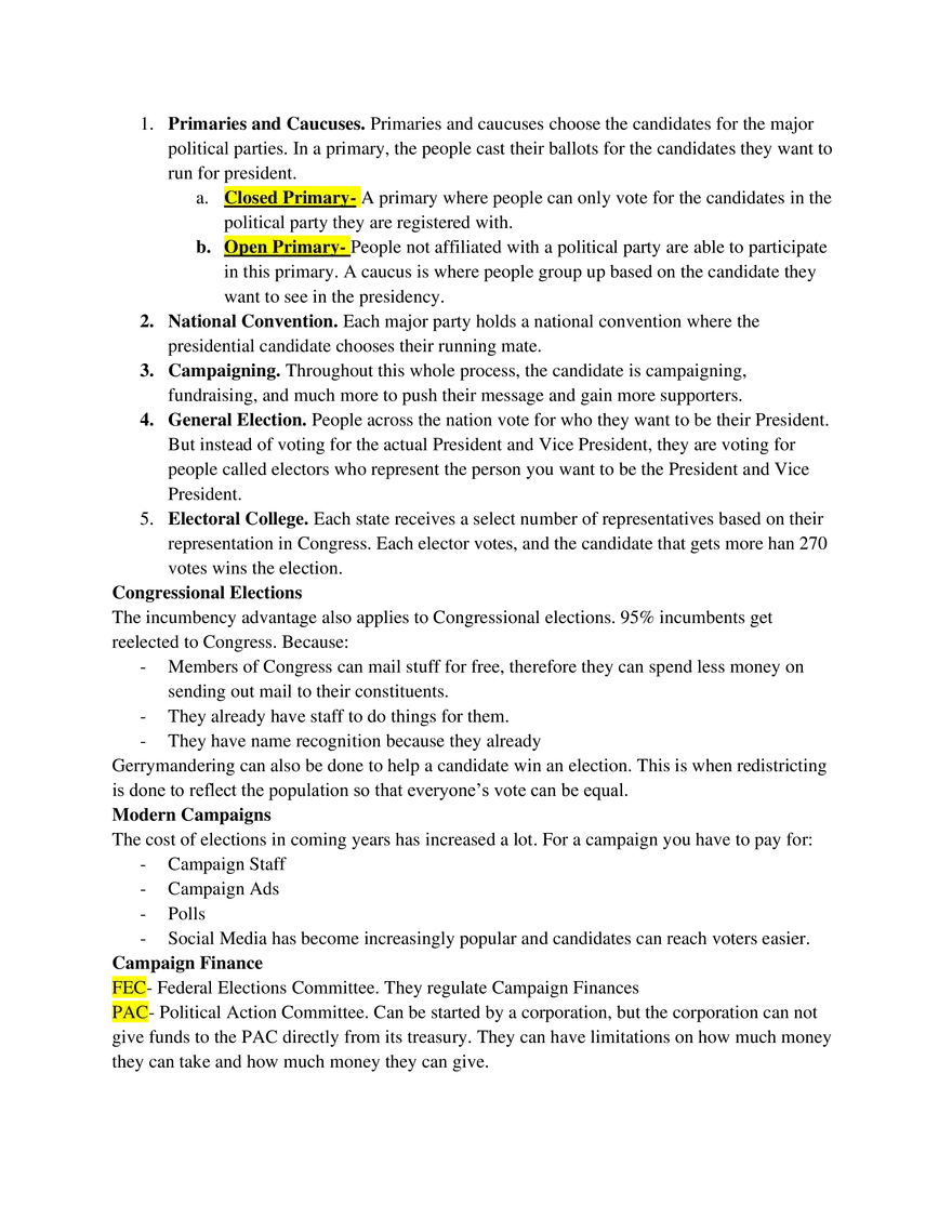 AP US Government Study Guide Unit 4 - Page 19