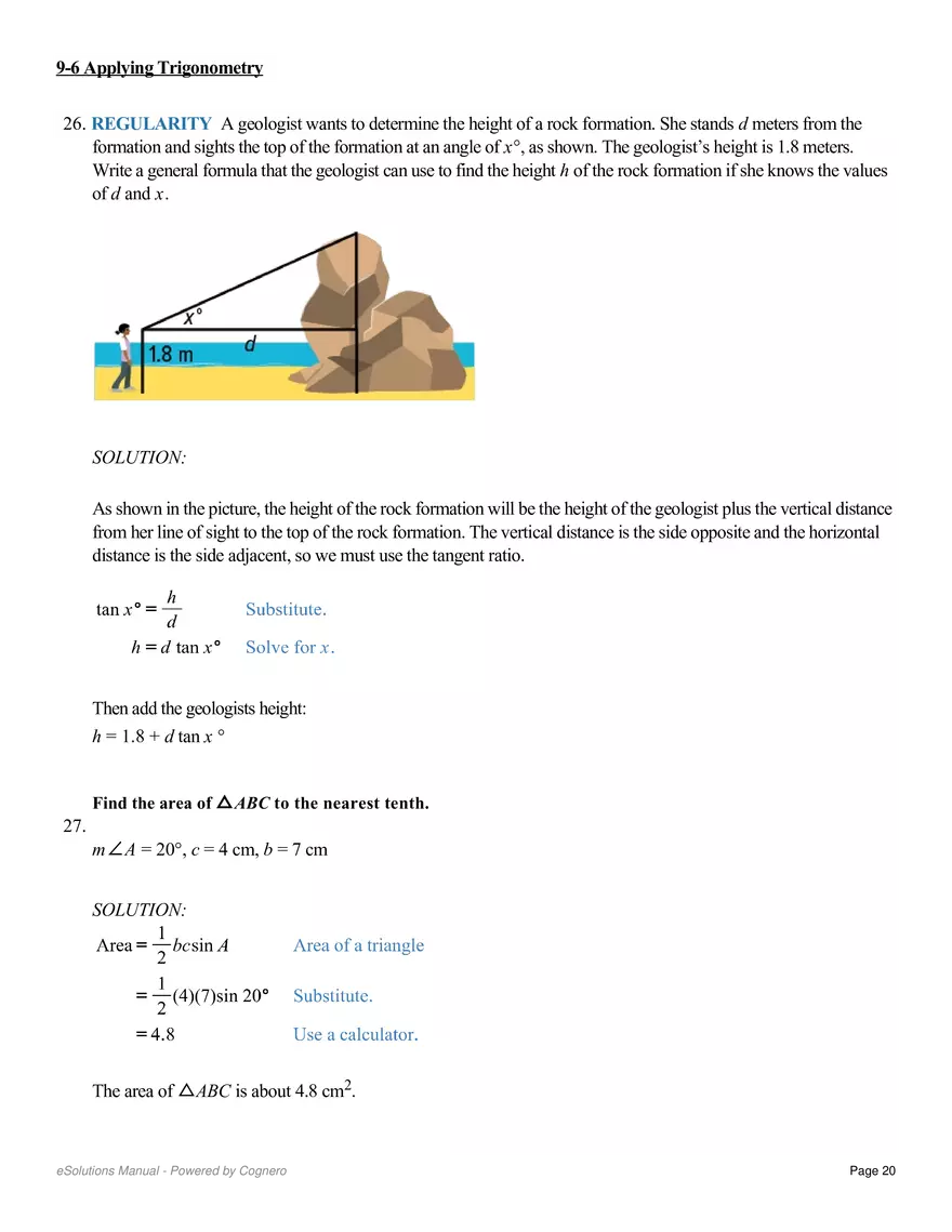 9.6 Applying Trigonometry - Page 12