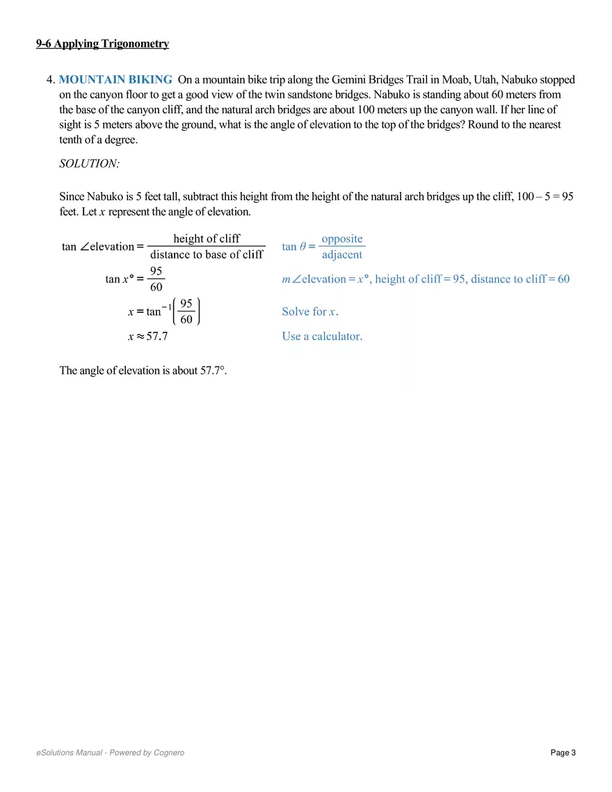 9.6 Applying Trigonometry - Page 13
