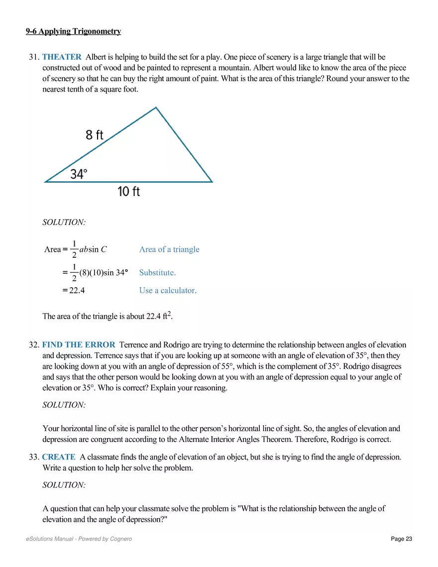 9.6 Applying Trigonometry - Page 16