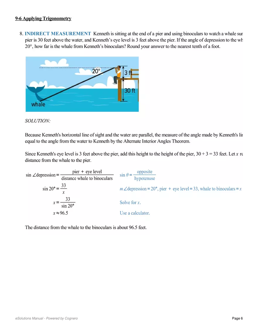 9.6 Applying Trigonometry - Page 21