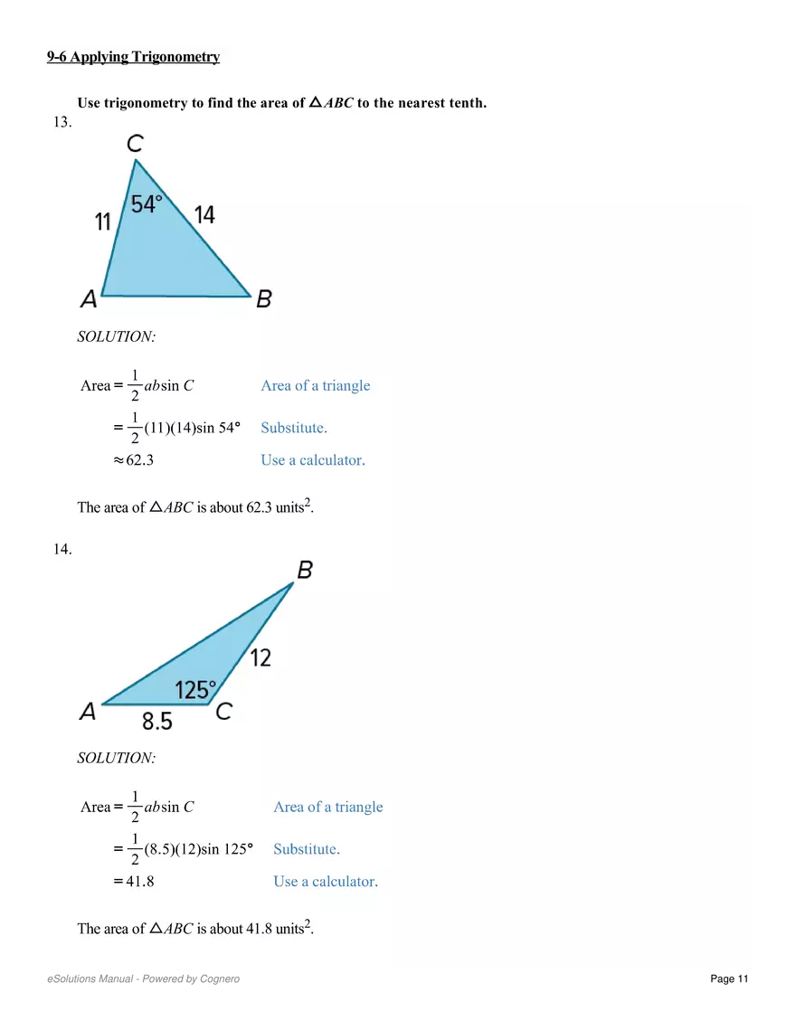 9.6 Applying Trigonometry - Page 3
