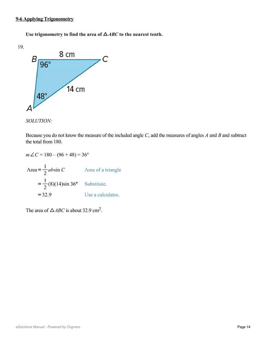 9.6 Applying Trigonometry - Page 6