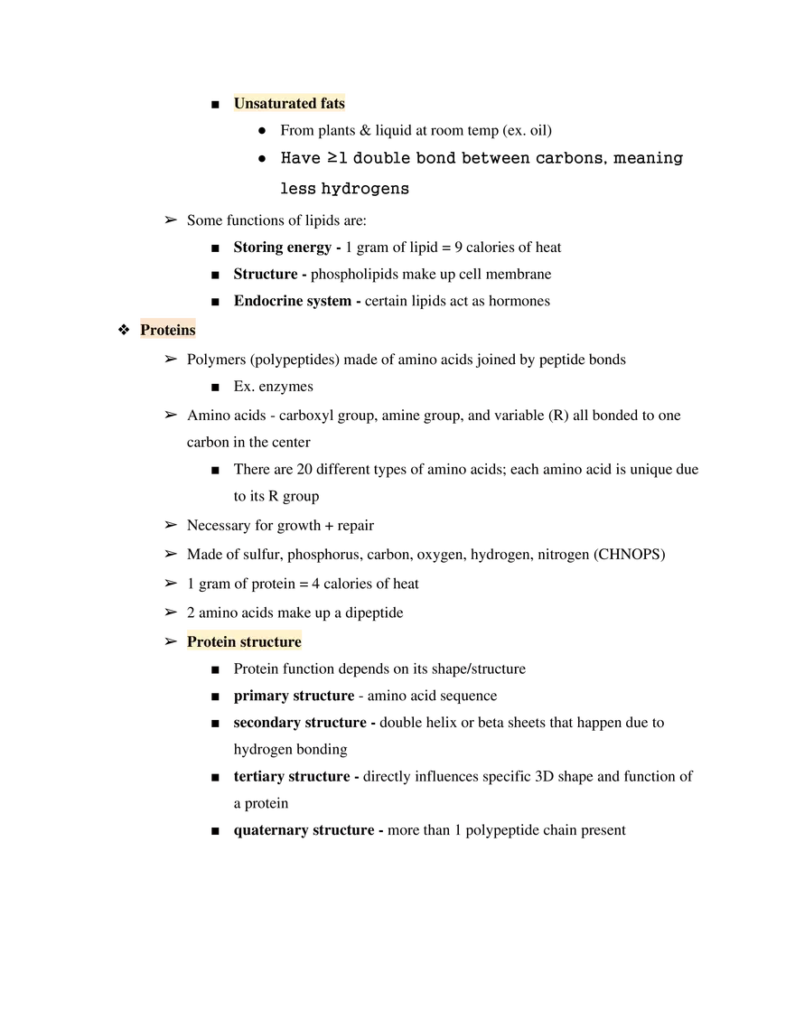 Test Guide Unit 1 Biochemistry - Page 5