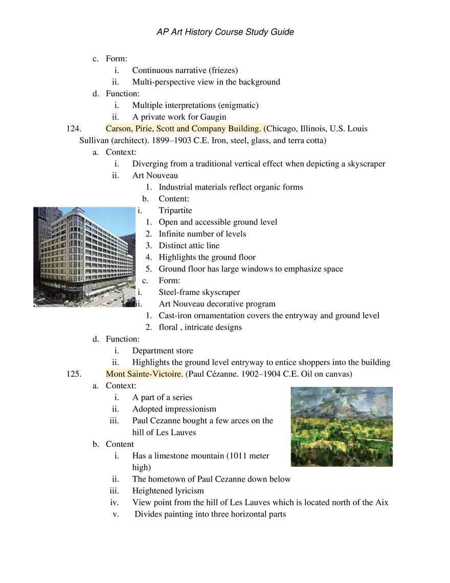 AP Art History Unit 4 Late Europe and Americas - Page 7