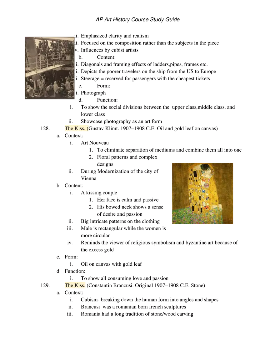 AP Art History Unit 4 Late Europe and Americas - Page 9