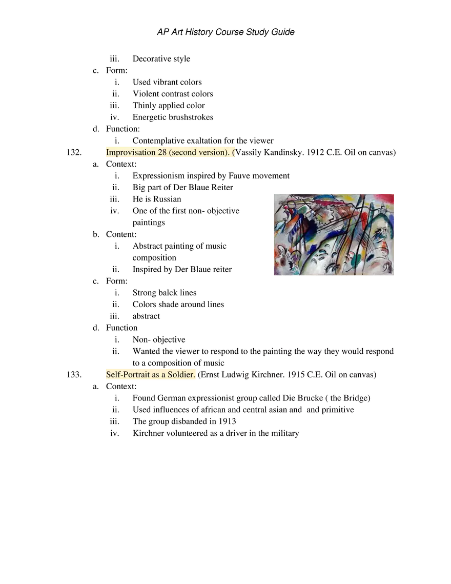 AP Art History Unit 4 Late Europe and Americas - Page 11