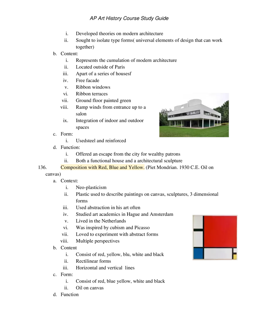 AP Art History Unit 4 Late Europe and Americas - Page 14