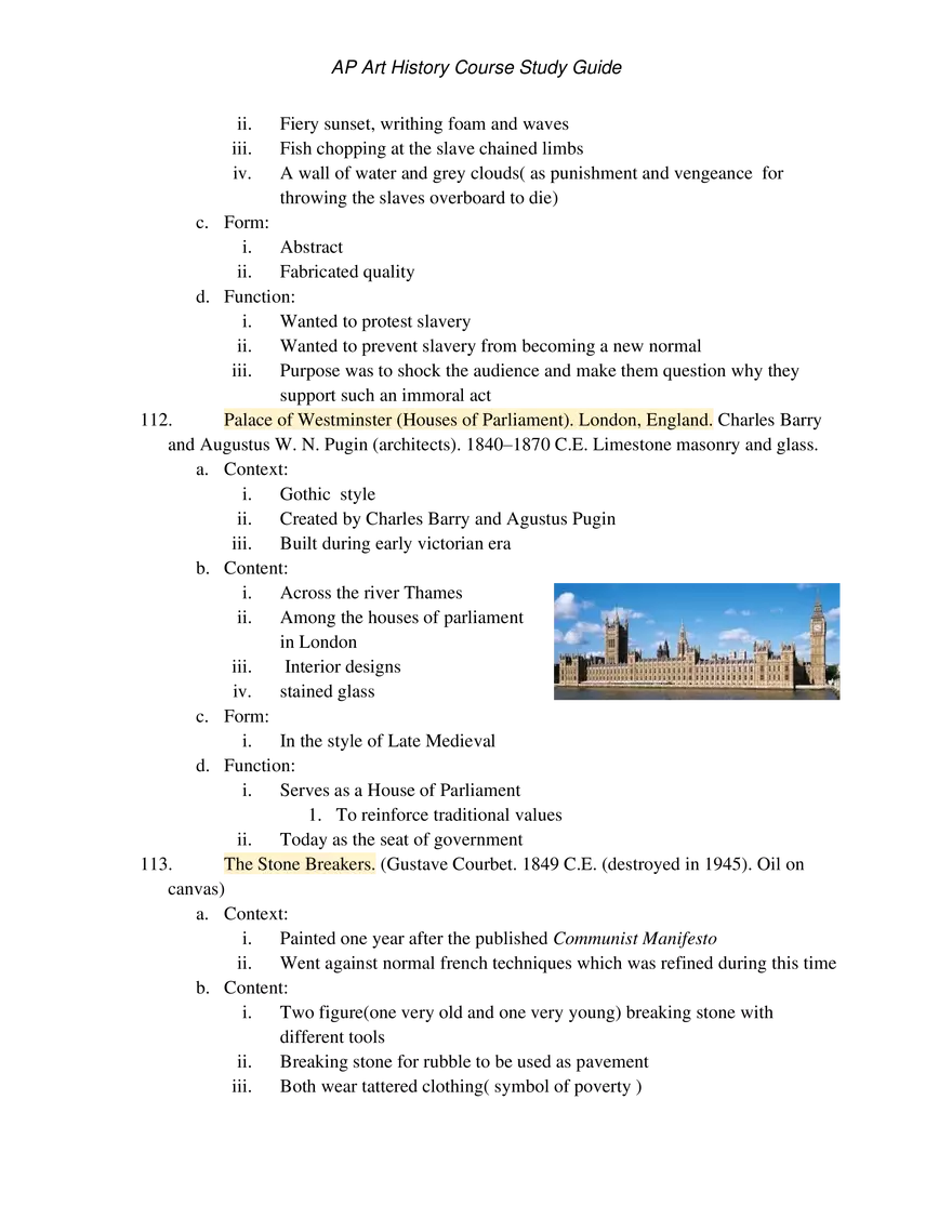 AP Art History Unit 4 Late Europe and Americas - Page 29