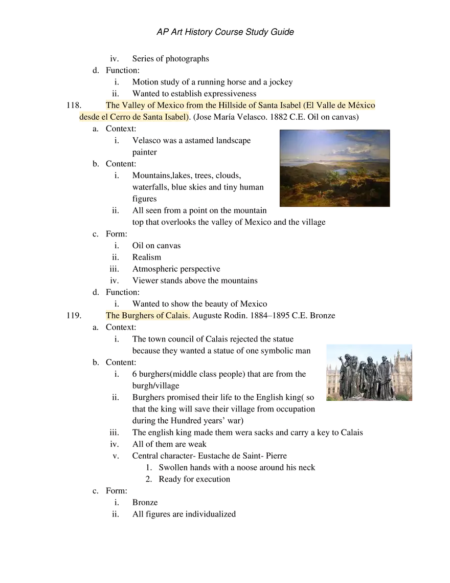 AP Art History Unit 4 Late Europe and Americas - Page 4