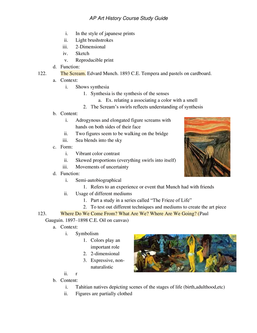 AP Art History Unit 4 Late Europe and Americas - Page 6