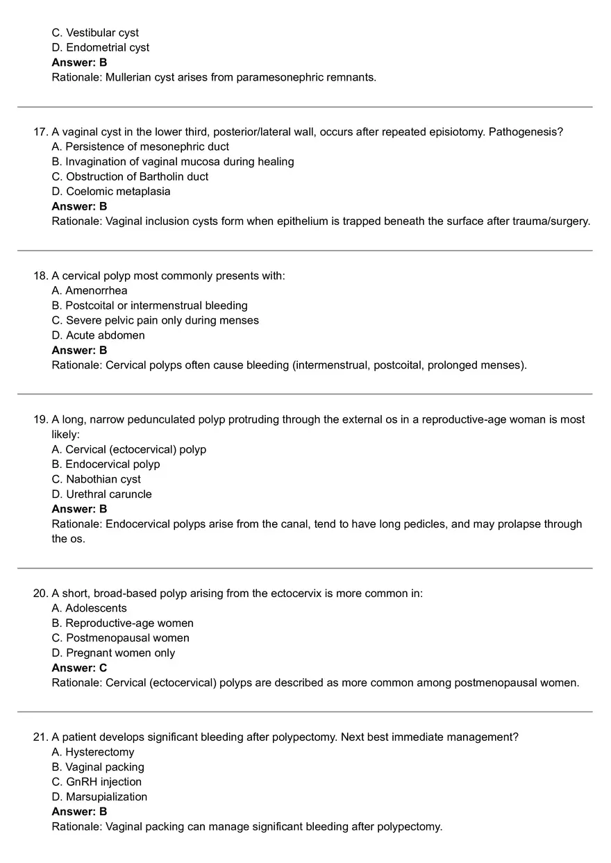 Benign Gynecology Lesions - Page 4