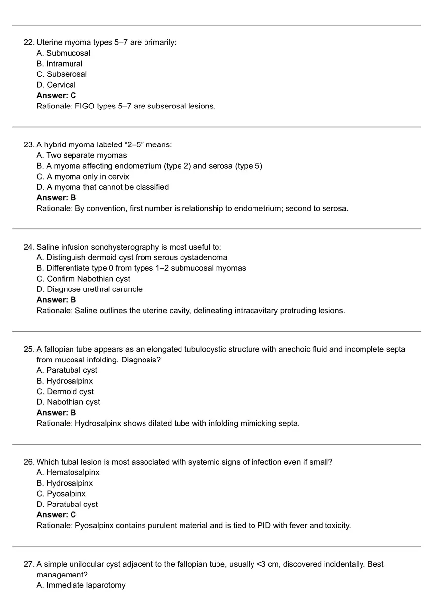 Benign Gynecology Lesions - Page 5