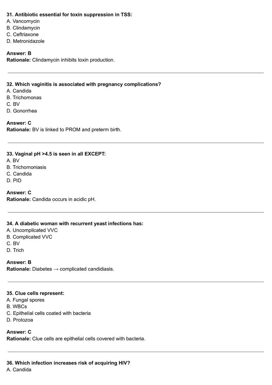 Vaginal Infections to TSS - Page 7