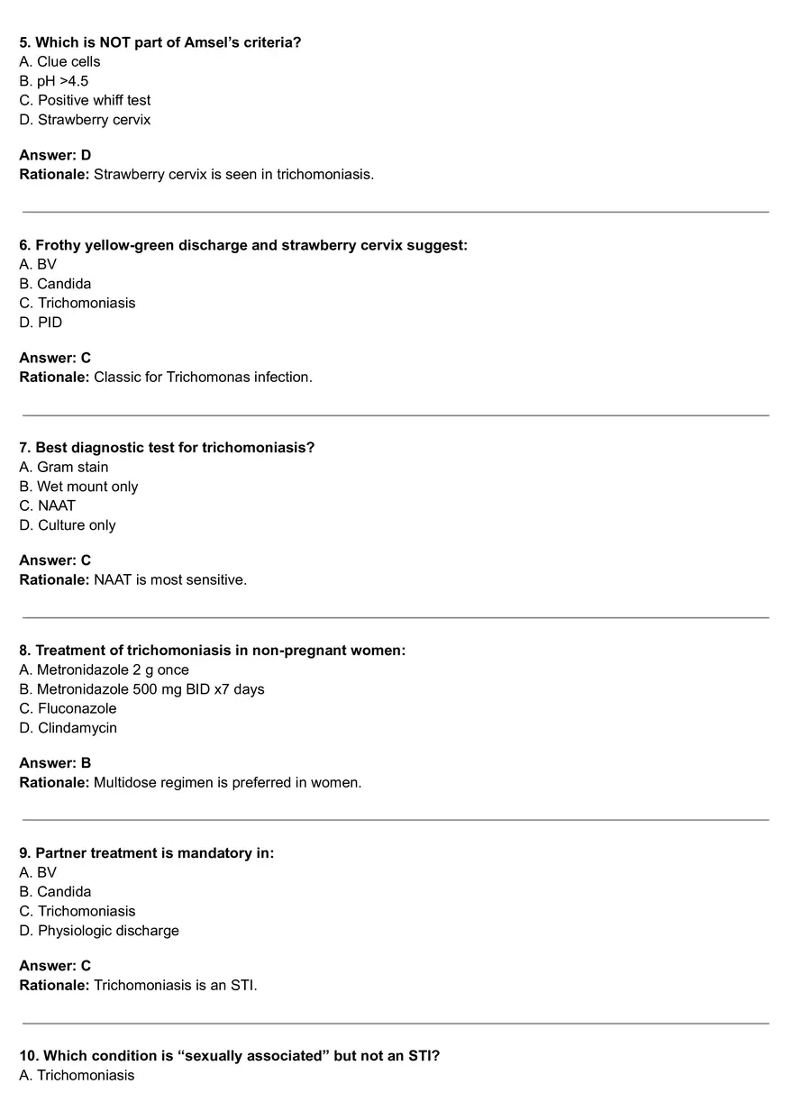 Vaginal Infections to TSS - Page 2
